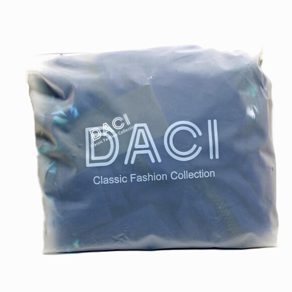 Daci Women Coconut Print 2 Piece Rash Guard LS Swimsuit UV Block Blue Leaves XL - Picture 7 of 7